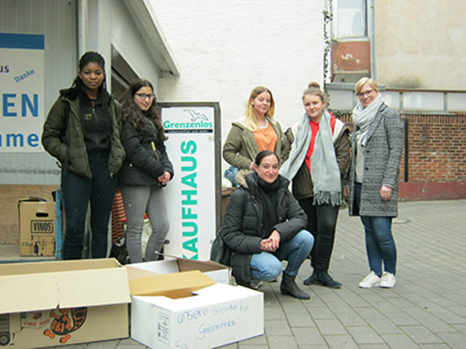 Lebensmittelspende der Hefner-Alteneck-Schule