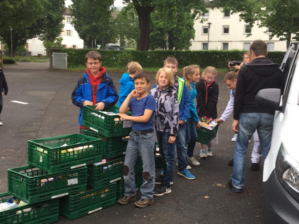Lebensmittelspende der Grünewald Schule