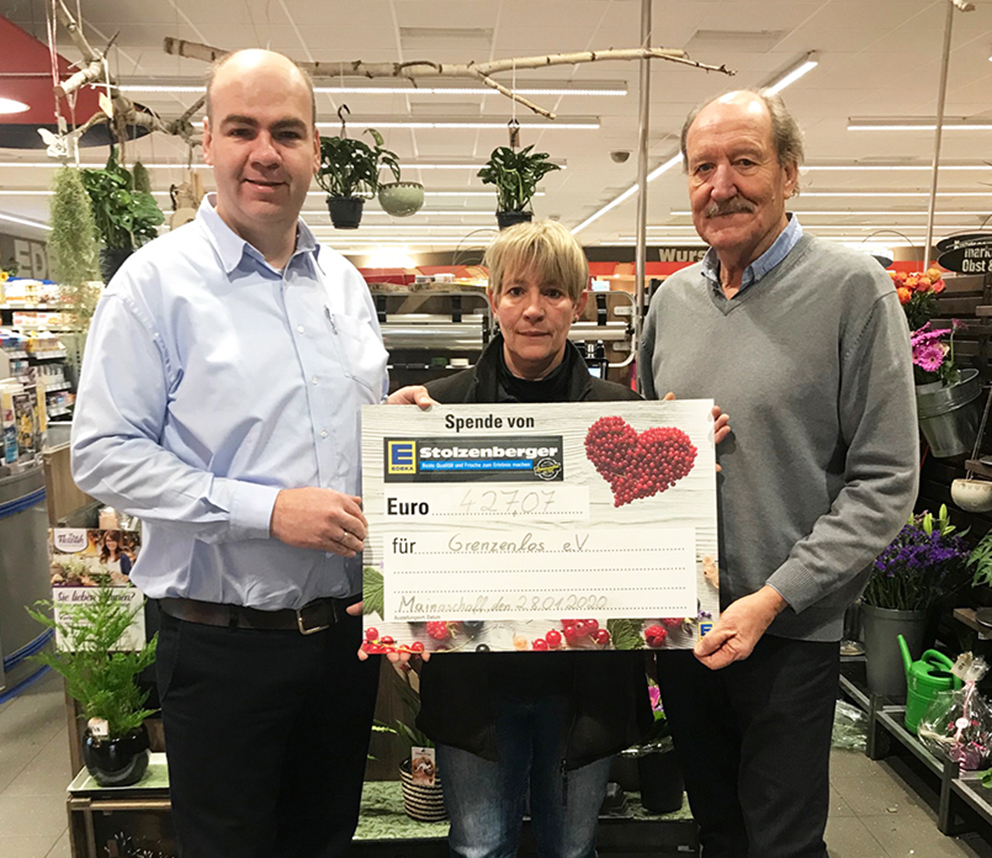 EDEKA-Stolzenberger spendet 427,07 Euro