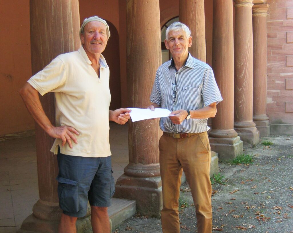 Walter Diehm spendet 1.000,- Euro