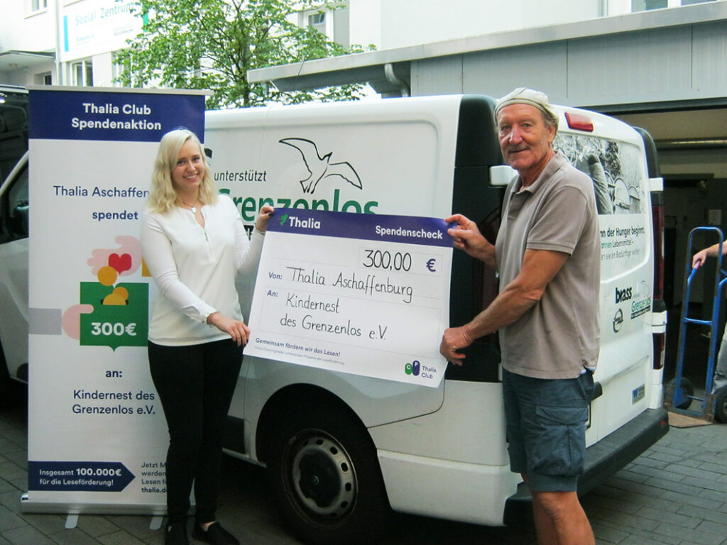 Thalia spendet 300,- Euro an Grenzenlos