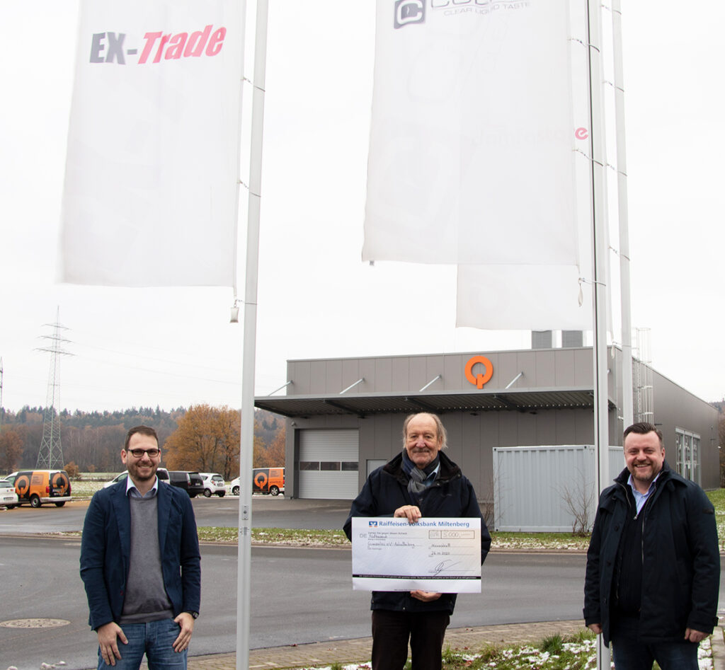 Ex-Trade aus Mainaschaff spendet 5.000,- Euro