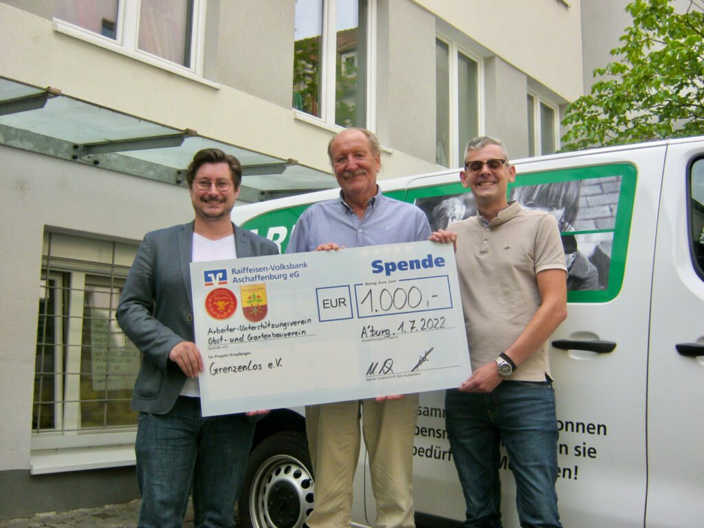 1.000,- Euro für den Grenzenlos e.V.