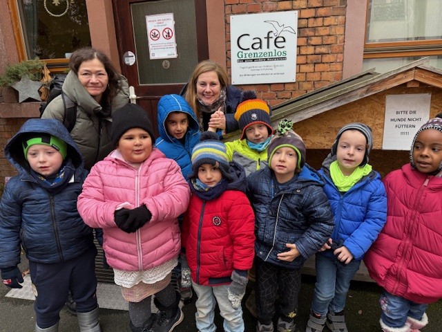 Liebmann Vorschule zu Gast im Café Grenzenlos