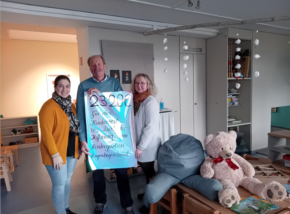 Spendenübergabe an Kindernest Grenzenlos
