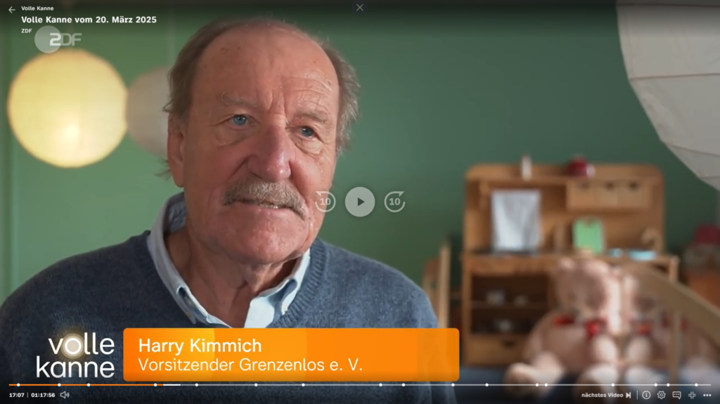 ZDF-Beitrag vom 20.03.2025: Grenzenlos im Morgenmagazin Volle Kanne
